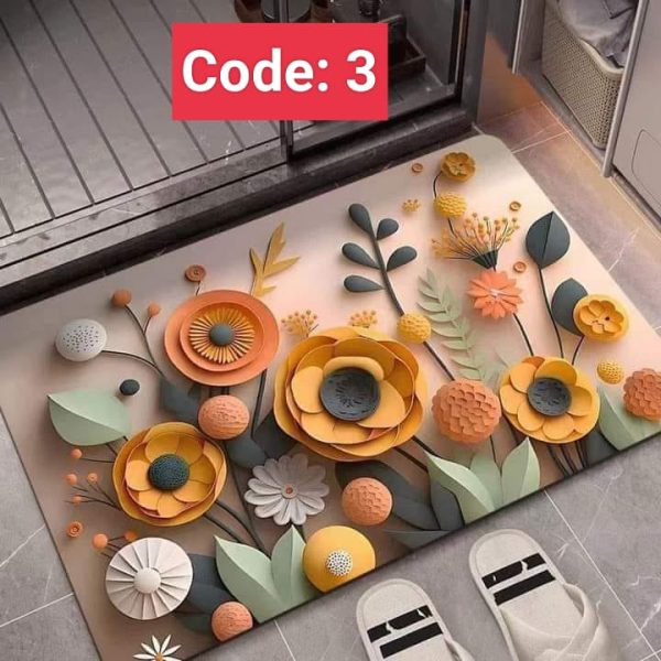 Premium 3D Print Floor Mat- Code: 3