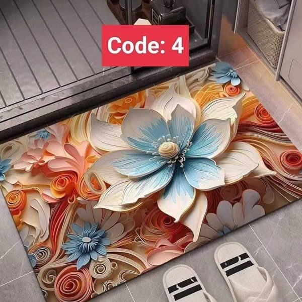 Premium 3D Print Floor Mat- Code: 4
